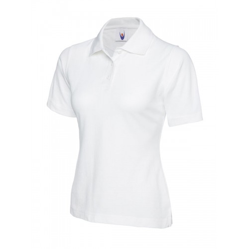 Suresafe Ladies Fitted Polo Shirt | White / Yellow