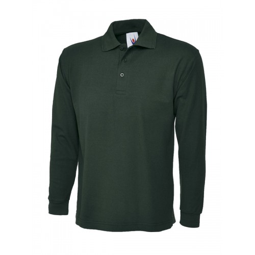 Suresafe Long Sleeved Polo Shirt | Bottle Green