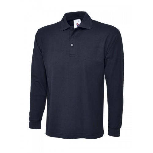 Suresafe Long Sleeved Polo Shirt | Navy Blue | LARGE
