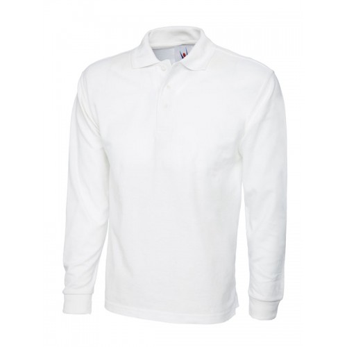 Suresafe Long Sleeved Polo Shirt | White | X-SMALL