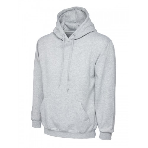 Classic Hooded Sweatshirt | Heather Grey & Charcoal 