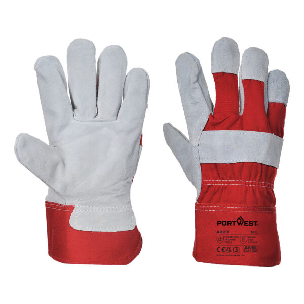 Leather Rigger Cow Split Gloves