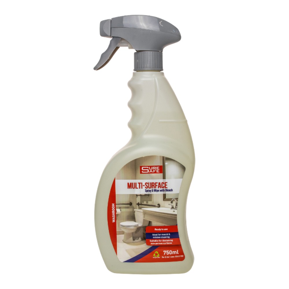 Suresafe Spray & Wipe c/w Bleach 750Ml