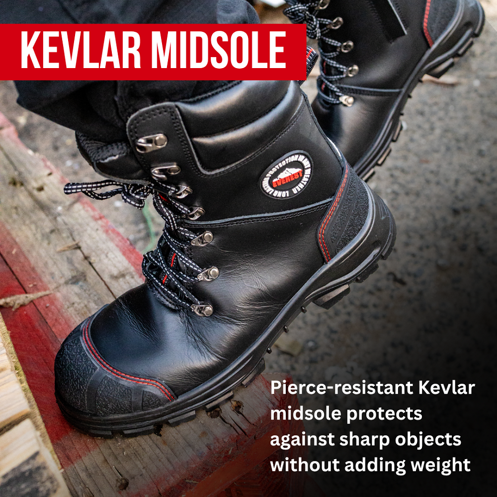 Everest Natural Leather Winter Safety Boots - Image 3